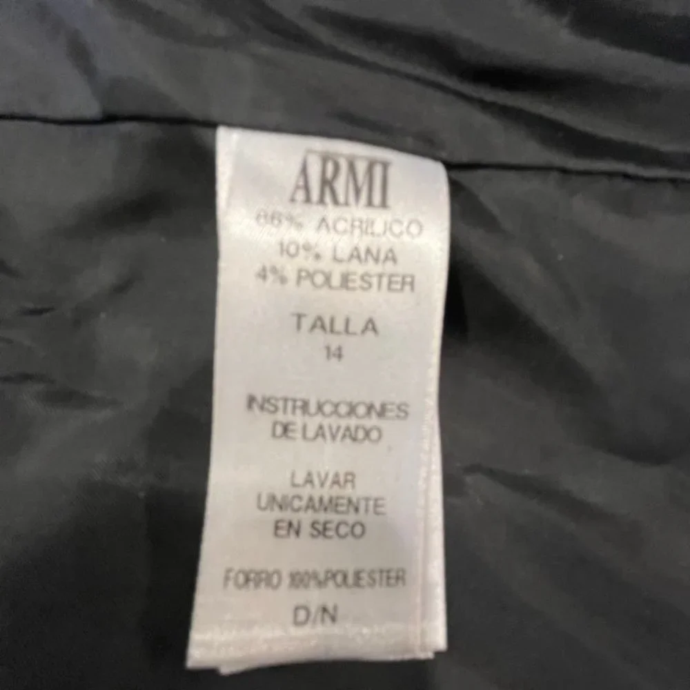 ARMI Size 8 Roxi Blazer Wool Blend Tweed Button Up Coat Jacket - Picture 9 of 13